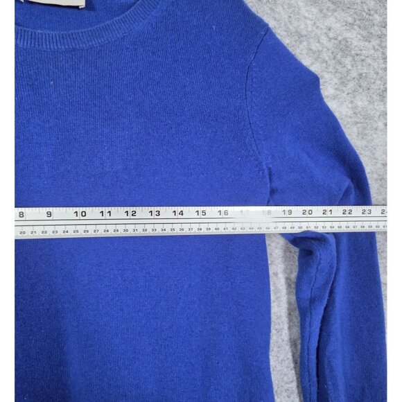 Everlane Women's Cashmere Knit Sweater Crewneck Long Sleeve Pullover Blue Size M - Picture 3 of 8